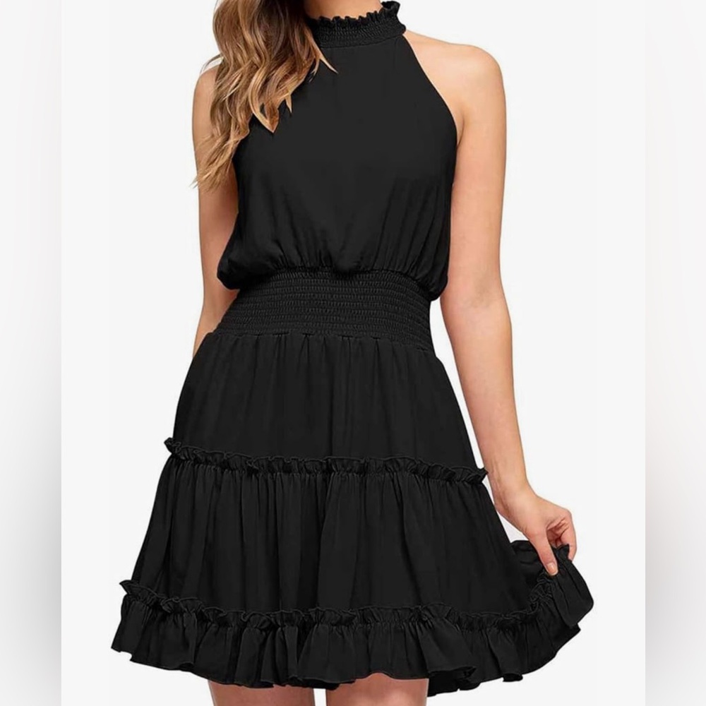 Women’s BCBG-Paris Smocked Halter Neck Dress